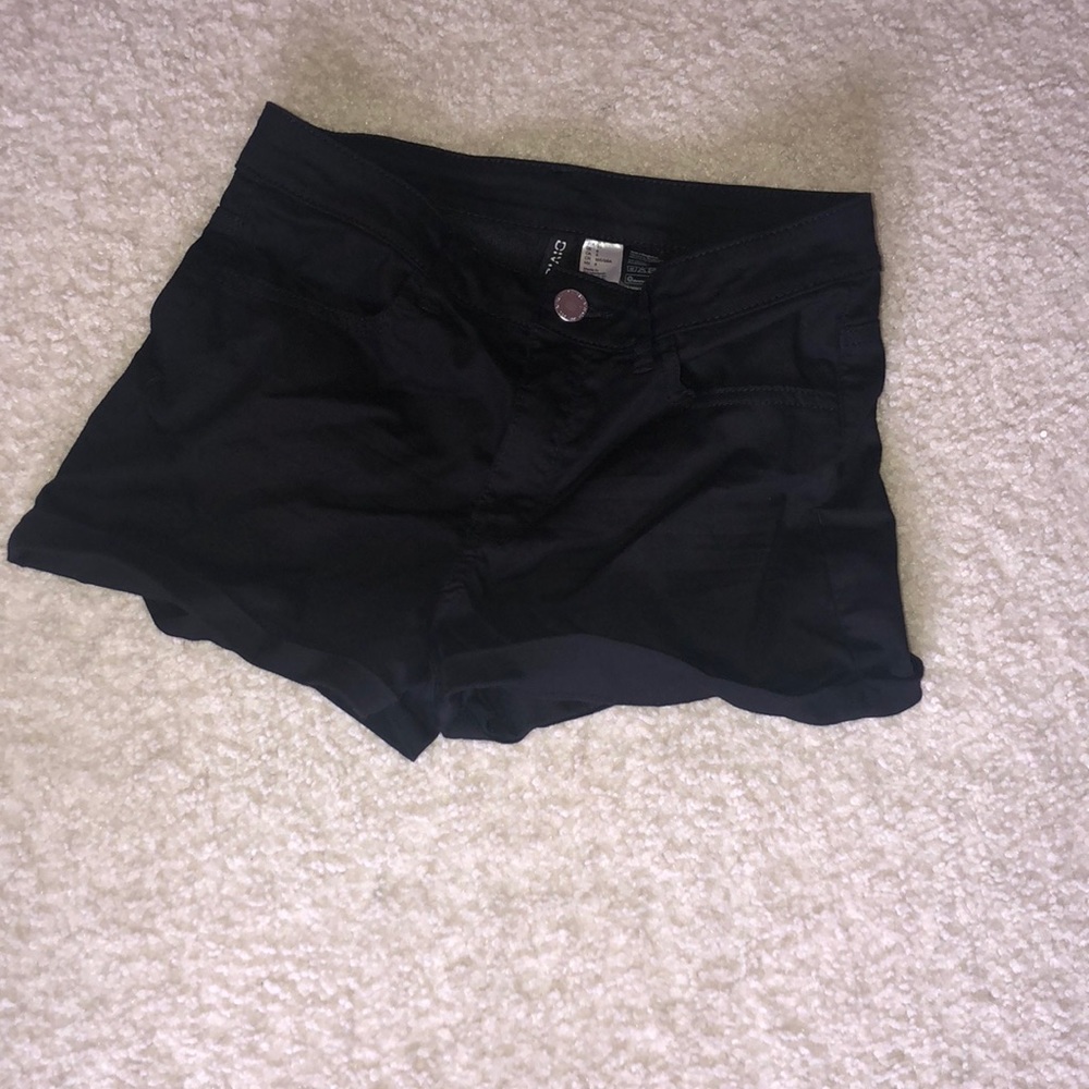 Black short shorts